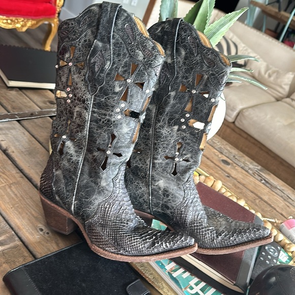 Mexico-made authentic python leather cowgirl boots - Picture 7 of 7